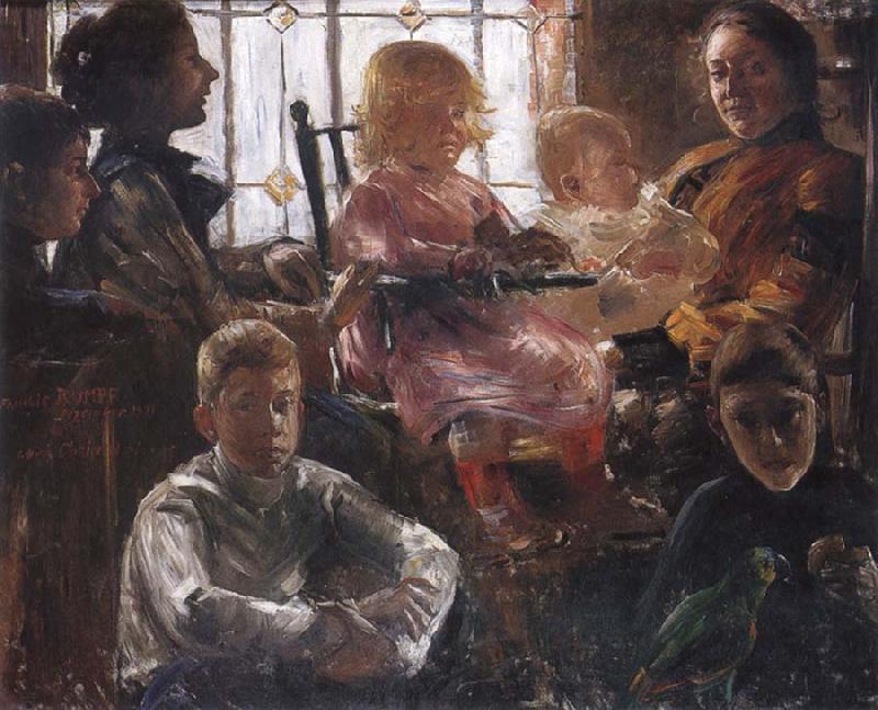 Lovis Corinth The Family of the Painter Fritz Rumpf Germany oil painting art